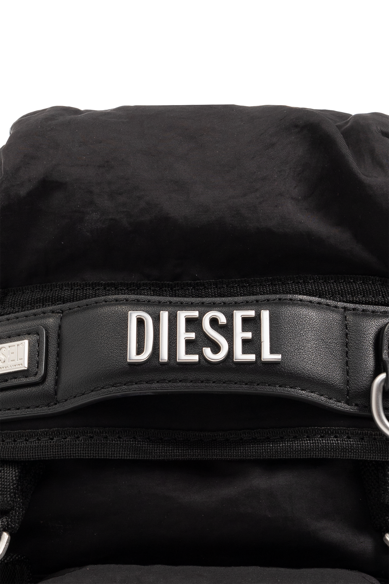 large paisley-print logo-patch tote bag - Black 'LOGOS SMALL